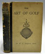 Simpson, Sir W G - "The Art of Golf" - 2nd ed 1892 in the original pictorial boards with leather and