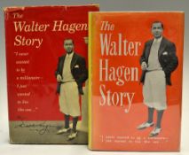 Hagen, Walter (2) -) "The Walter Hagen Story"1st UK edition 1957 in red cloth boards and gilt