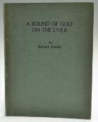 Darwin, Bernard - "A Round of Golf on The L.N.E.R" 1st ed 1925 in original green wrapped -