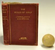 Lockyer, J Norman and W Rutherford - rare "The Rules of Golf - being the St Andrews Rules for the