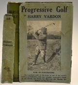 Vardon, H - "Progressive Golf" 1st ed c. 1920 complete with its rare dust jacket, spine of the