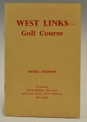 North Berwick Golf Club Official Handbook-"West Links Golf Course" by Frank Moran, produced by North