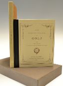Cundall, John -"Rules of The Thistle Golf Club" facsimile edition of the original published in