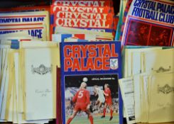 Quantity of 1970/80s Crystal Palace home football programmes generally in good condition, worth