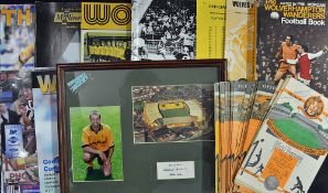 Wolverhampton Wanderers home football programme selection 1950s onwards includes seasons 1956/7,