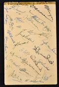 1951/2 South Africa Springbok rugby autographs -