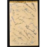 1951/2 South Africa Springbok rugby autographs -