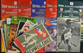 Collection of Foreign International football programmes to include 1958 Norway v Finland, 1960