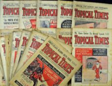 Pre-War Collection of Topical Times football/sports magazines from 1936 to 1937 containing