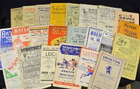 Rugby League: collection of rugby league club programmes from the 1940's and 1950's - to incl both