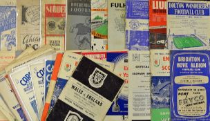 1950s onwards Mixed football programmes to include 1948/9 Arsenal v Birmingham City (Pirate), 1951/2