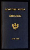 1946-50 Scottish Rugby Memories souvenir book of rugby programmes - containing all 23x programmes of