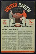 1954/55 Manchester United v Wolverhampton Wanderers football programme dated 23 February 1955, 4