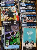 Large collection of Cardiff Rugby Club programmes from 1960's to 1998 - mostly from the 1990's