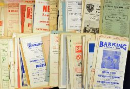 1950s/60s Non-League football programmes content includes few 1940s a large variety of teams