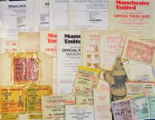 Collection of Manchester United football tickets to include FA Cup Finals 1963, 1976 plus semi-