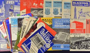 1960s Manchester United away football programmes including 1962/3 Burnley, 1961/2 Everton, 1964/5