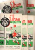 Fulham Football Programmes Home programmes from season 1949 / 1950 (21) Good