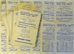 Brighton and Hove Albion 1950s-60s home reserve football programmes with some signed programmes such