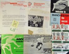 Selection of Manchester United items to include letter dated 10 October 1979 (signed Les Olive),