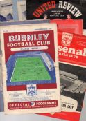 Assorted Football Programmes: Large amount of programmes 1950s, teams include Burnley, Manchester