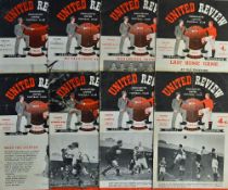 Collection of 1950s Manchester United home football programmes to include 1951/52 Hull City (FAC),