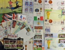 World Cup Football First Day Covers includes a variety of 1966, 1986 and 1982 First Day covers