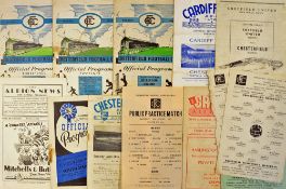 Collection of 1950s onwards Chesterfield football programmes to include homes: 1947/48