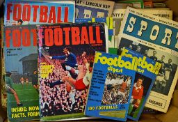 Selection of football magazines including mid-1950s Soccer Stars, Football digests and other