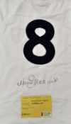 Jimmy Greaves Signed Retro Tottenham Hotspur football shirt with No 8 to the back and signed to