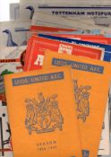 Assorted Football Programmes: Large amount of programmes 1956 and 1957 teams include Burnley,