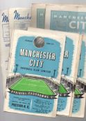 Manchester City Football Programmes: Home issues 1958 to 1960 to include trial matches etc., approx.