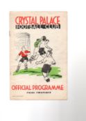 1939 Crystal Palace v Bristol City Football Programme Home issue date April 7th, good