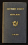 1946-50 Scottish Rugby Memories souvenir book of rugby programmes - containing all 23x programmes of