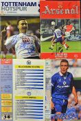 Selection of Mixed Signed football programmes to include Graeme Le Saux 1991/2 Chelsea v Leeds