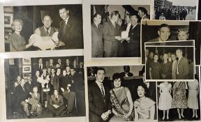 Selection of Black and White Tottenham Hotspur photographs circa 1961 with members of the supporters