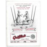 1955 Canterbury v Australia rugby programme - match programme from Wallabies tour of New Zealand