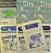 Selection of Manchester City home football programmes to include 1946/47 Coventry City, 1951/52 v