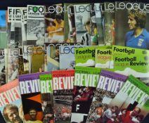 Football League Review Selection including 1965/6 (Soccer Review), runs through to 1974/5 (last