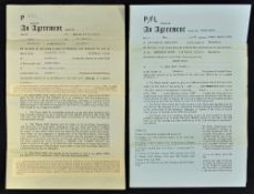 Manchester United Player Contract for Bobby Noble dated May 1965, agreement for 22.00 per week (