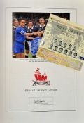 2000 FA Cup Final Aston Villa v Chelsea football programme and ticket limited edition 1270/5000 in