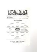 1941 Crystal Palace v Reading Football Programme date 27th December, fair-good