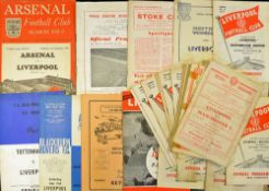 Collection of 1950s onwards Liverpool football programmes to include 1947/48 Manchester Utd, 1948/49