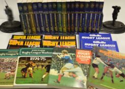 Rugby League Books (29 ) to incl a complete run of 17x Rothmans Rugby League Yearbooks from No.1