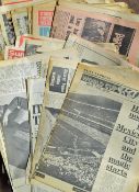 Manchester United newspapers from 1958 onwards mainly 1970's, covering the team during the important