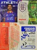 Assorted Signed football programme selection includes Ian Wright and Paul Merson 1996 Manchester