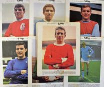 Selection of Typhoo Tea football player cards large issues, 1960's in colour and including famous