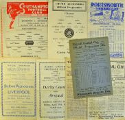 Collection of 1940's Mixed football programmes to include 1946/47 Southampton v Birmingham City,