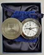 The Football Association Travel Clock a presentation item metal cased with 'The Football