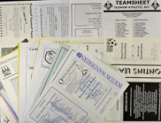 1990s onwards Sheffield Wednesday reserve football programmes mostly single sheets, teams include,